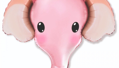 Голова Слона розовая
